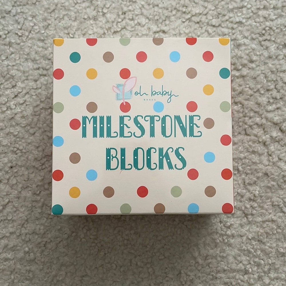 Baby Milestone Blocks